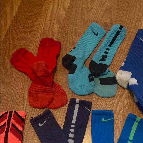 Colorful Athletic Socks Collection Nike elite UA SC basketball lot 21 pair - Picture 9 of 9